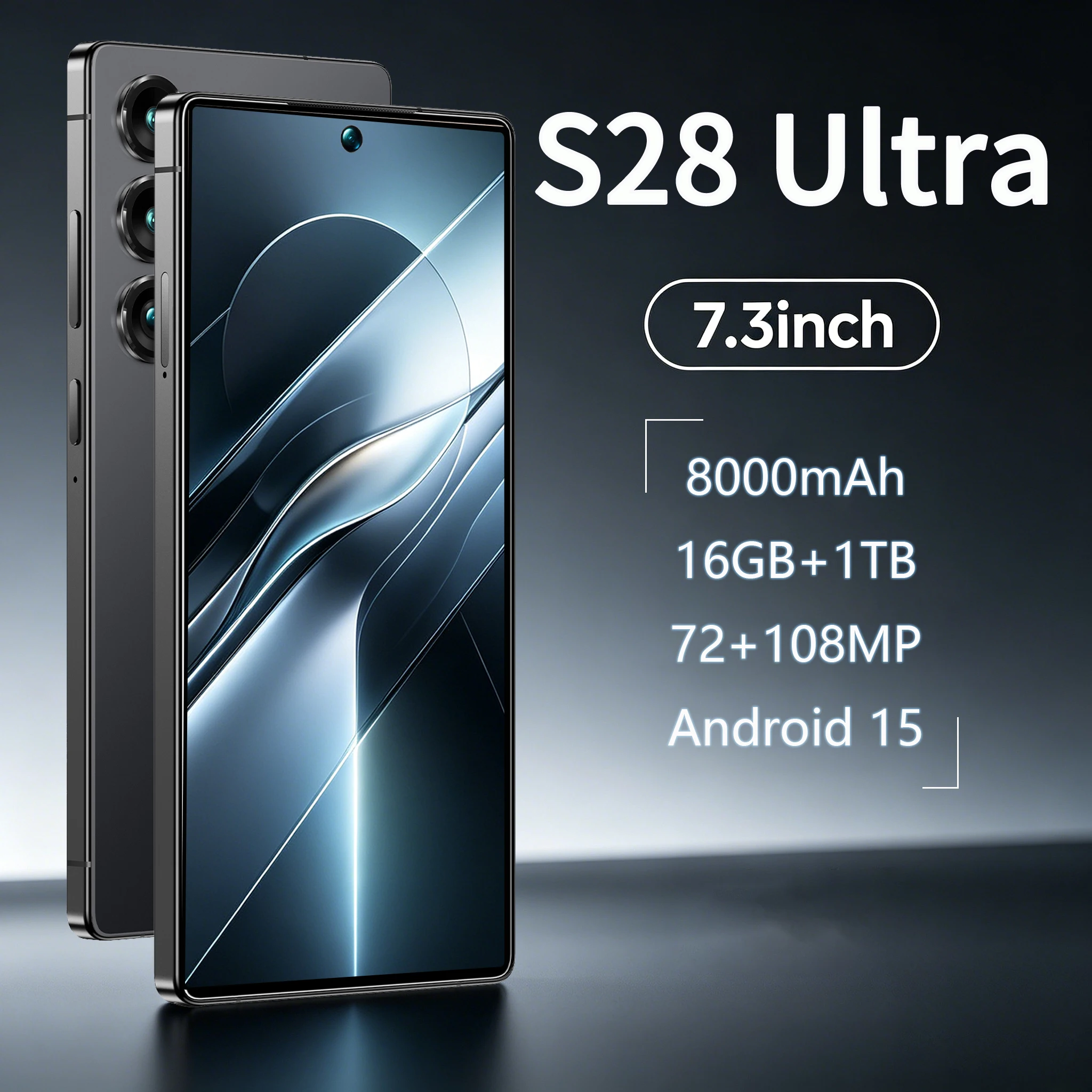 2026 New Sale High Quality S 28 Ultra Original Intelligent 4G 5G Dual Card Dual Standby System Global Version 8000mAh Battery