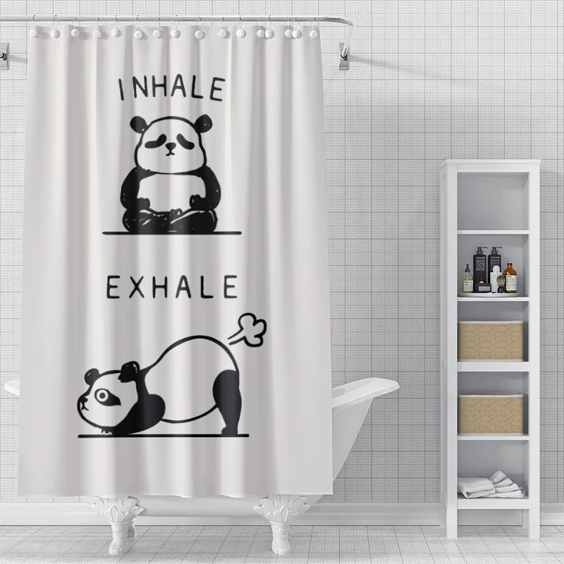 Home shower curtains for bathroom waterproof fabric Modern Nordic style bathroom curtain 180x200 240x180 cute dog funny kawaii