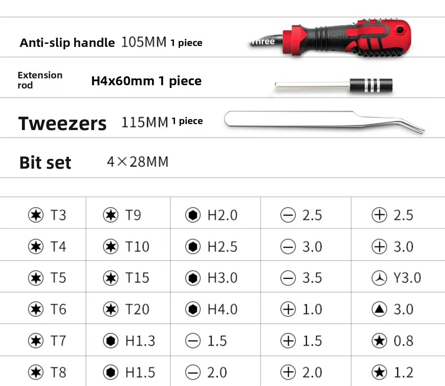 طقم مفك براغي دقيق مكون من 34 قطعة، مصنوع من سبائك S2، طقم مفك براغي متعدد الوظائف، سهل الفك والإصلاح #6