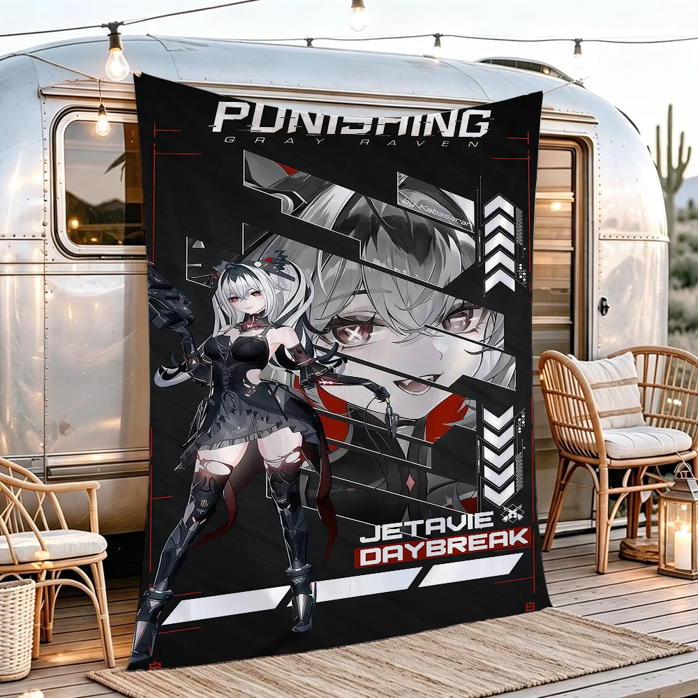 Game P-Punishing Gray Raven Flag Tapestry Outdoor Party Bedroom Living Room Dormitory Decorative Themed Wall Hanging Banner Gift