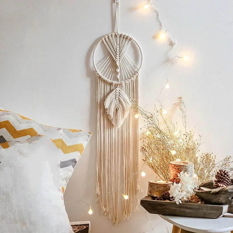 Macrame Dream Catcher Nordic Wall Tapestry Ramadan Decoration Home Eid Mubrack Room Decoration Bohemian Children's Nursery