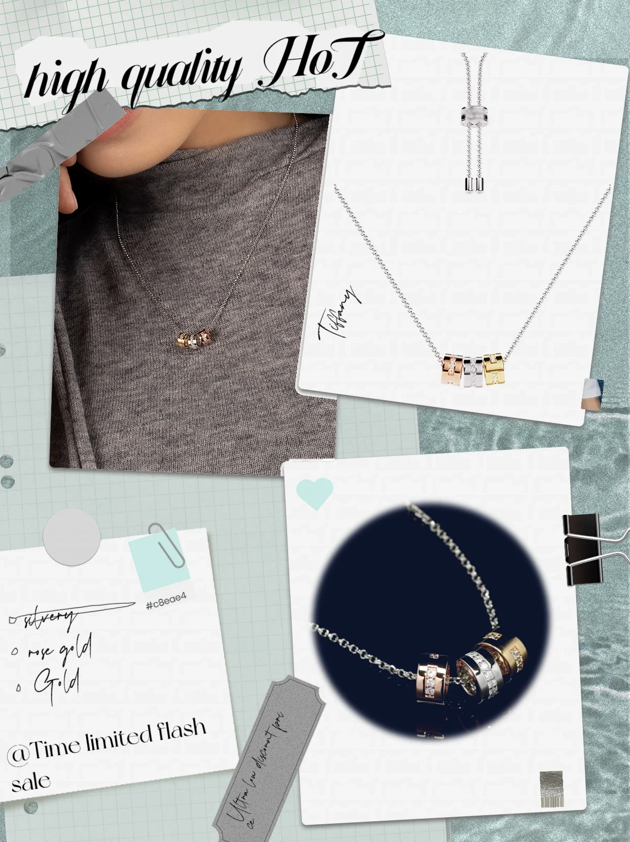 

2025 New Silver S925 Necklace with Diamond Morse Code Necklace, Noble and Luxurious Women's Limited Edition OL Style for Couples