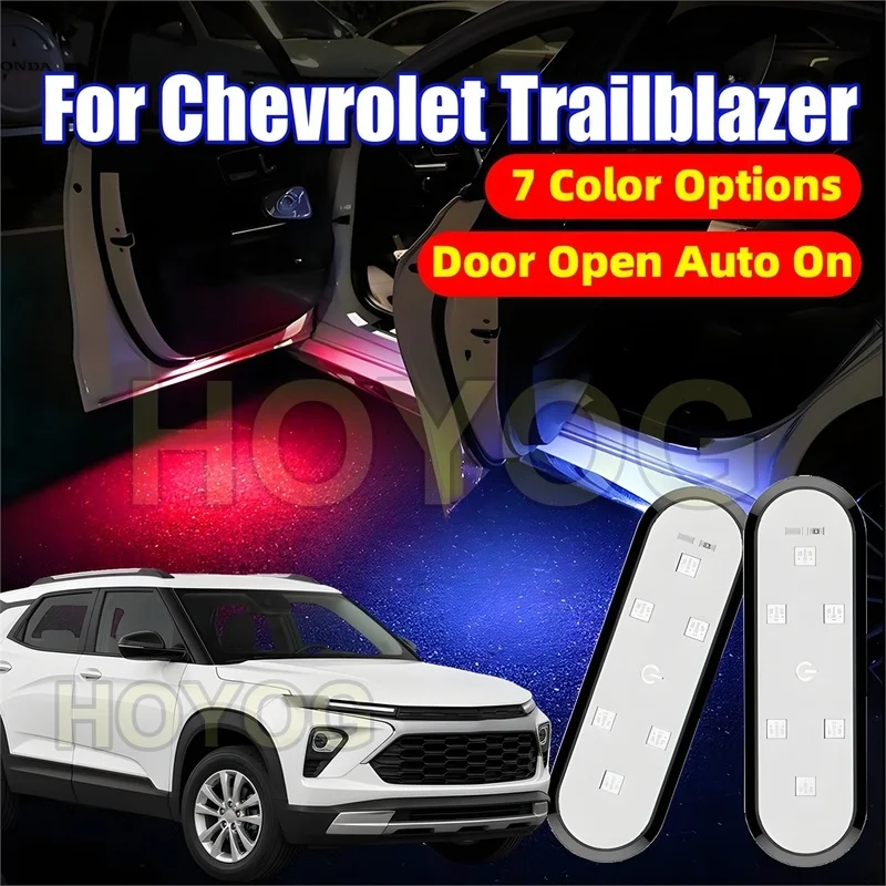 Fit for Chevrolet Trailblazer 2021-2026 USB Rechargeable Car Door Welcome Light with Automatic On/Off for Puddle Lighting
