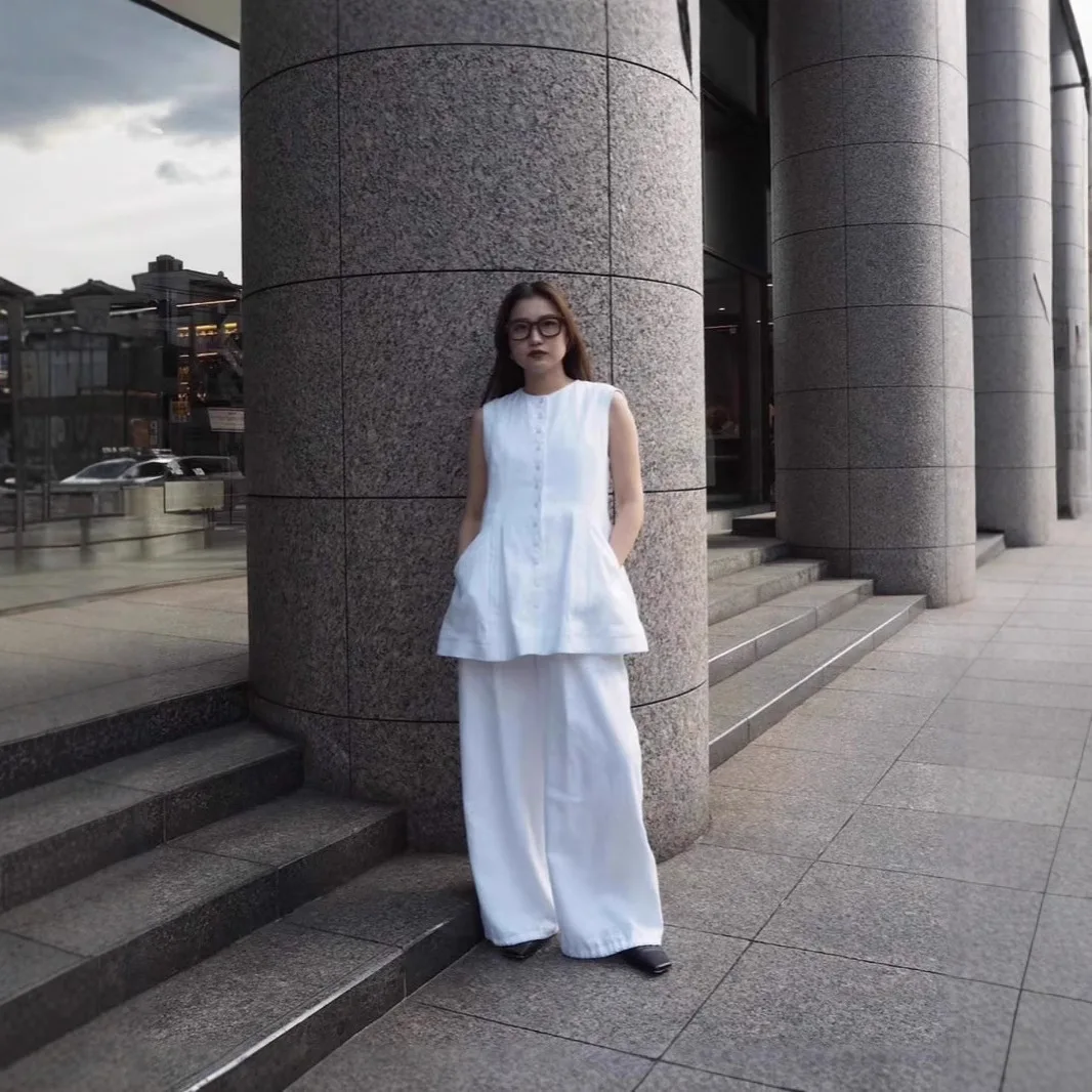 

Gagarich 2026 Japanese Style Spring Summer French Casual Elegant Fashion Vintage Style Vest Dress Comfortable Vests Top