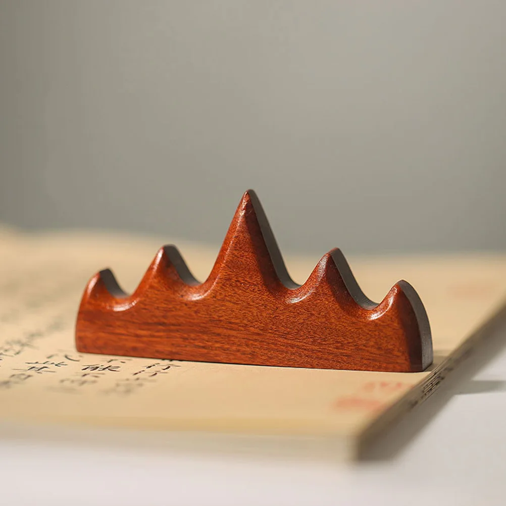 1 قطعة حامل قلم الخط الخشبي المصنوع يدويًا مادة ممتازة حل تخزين عملي لأقلام الفرش تصميم أنيق