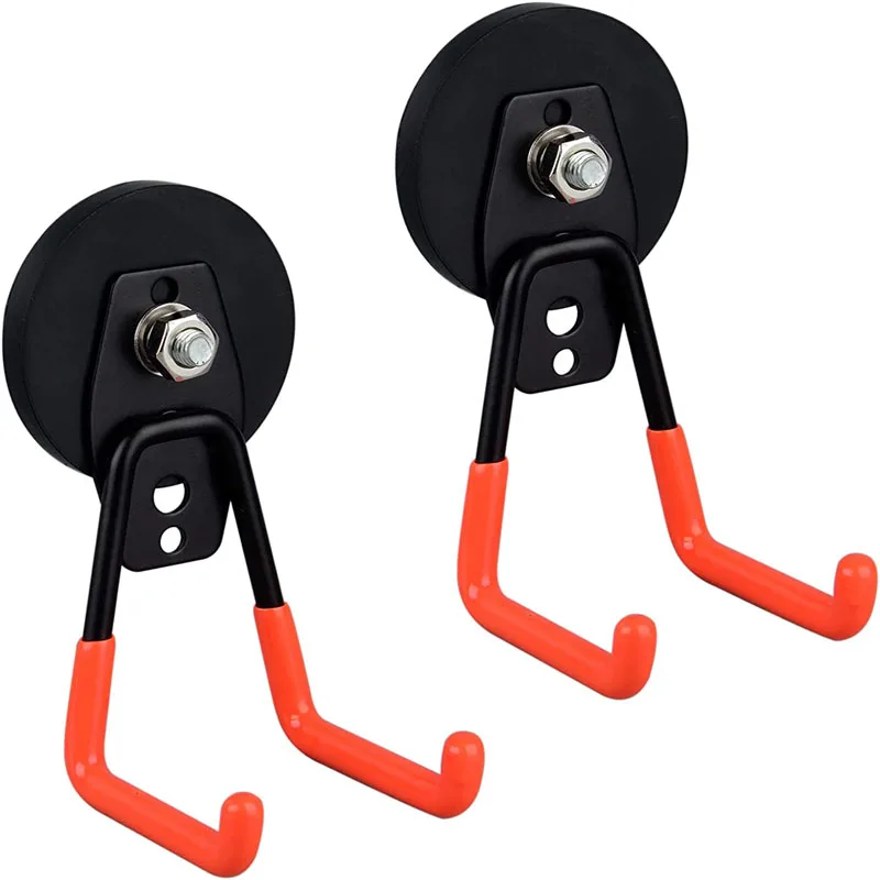 

D66mm Heavy Duty Large Garage Magnet Hooks Strong Storage Utility Magnetic Hooks with Anti-Slip Coating for Hanging