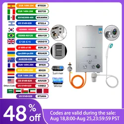 Propane Gas Tankless Hot Water Heater 8/10/12/16/18L LPG/Nature Gas Domestic Instant Tankless Propane Tankless Gas Water Heater