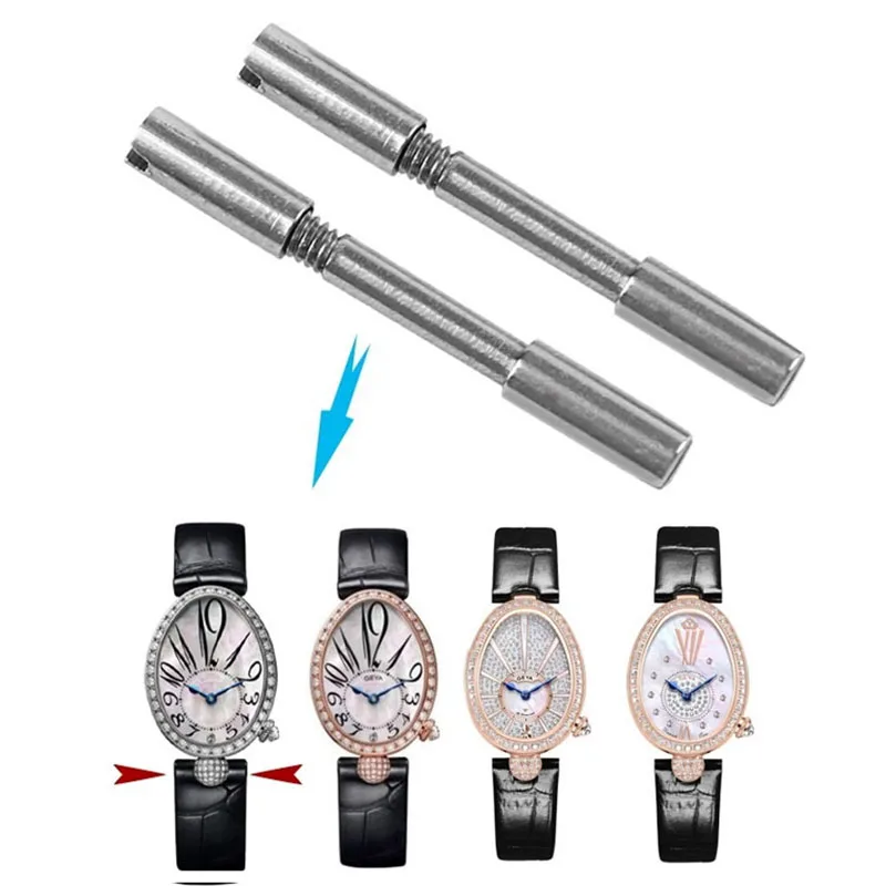 14mm 16mm Screw Rod for Breguet Naples Queen 8918 Watch Ear Rod Strap Dita Connecting Rod Silver Gold Spring Bar Watch Parts