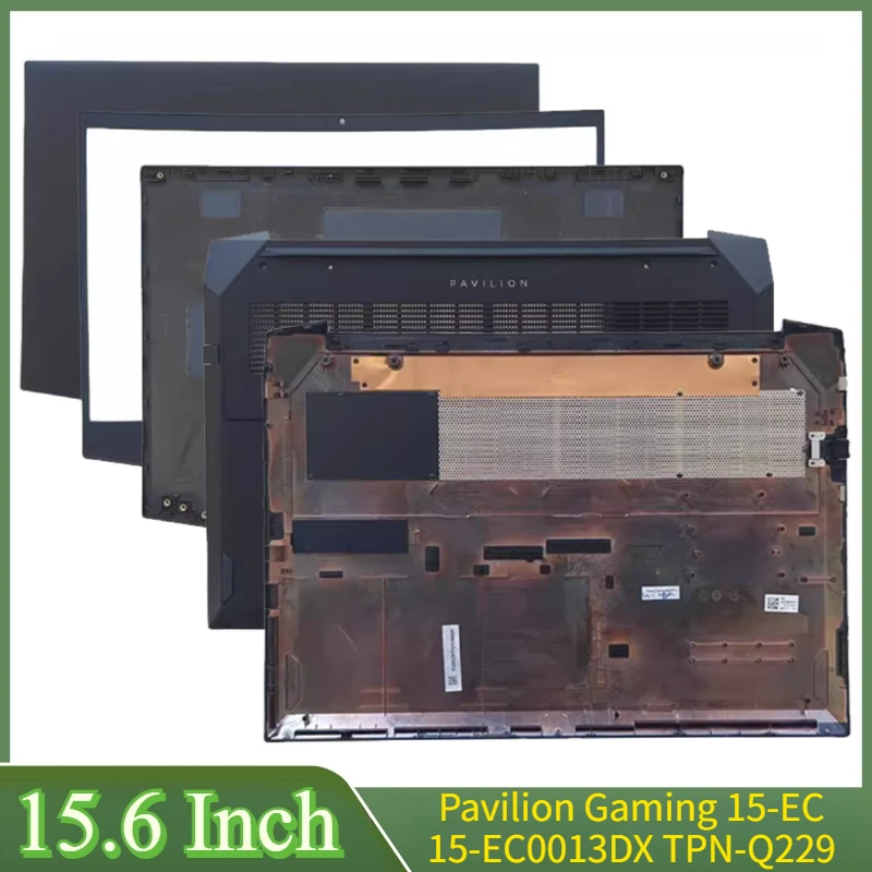 

15,6 "Новинка для Pavilion Gaming 15-EC 15-EC0013DX TPN-Q229, задняя крышка ЖК-дисплея для ноутбука, передняя рамка, петли, упор для рук, верхняя нижняя часть корпуса