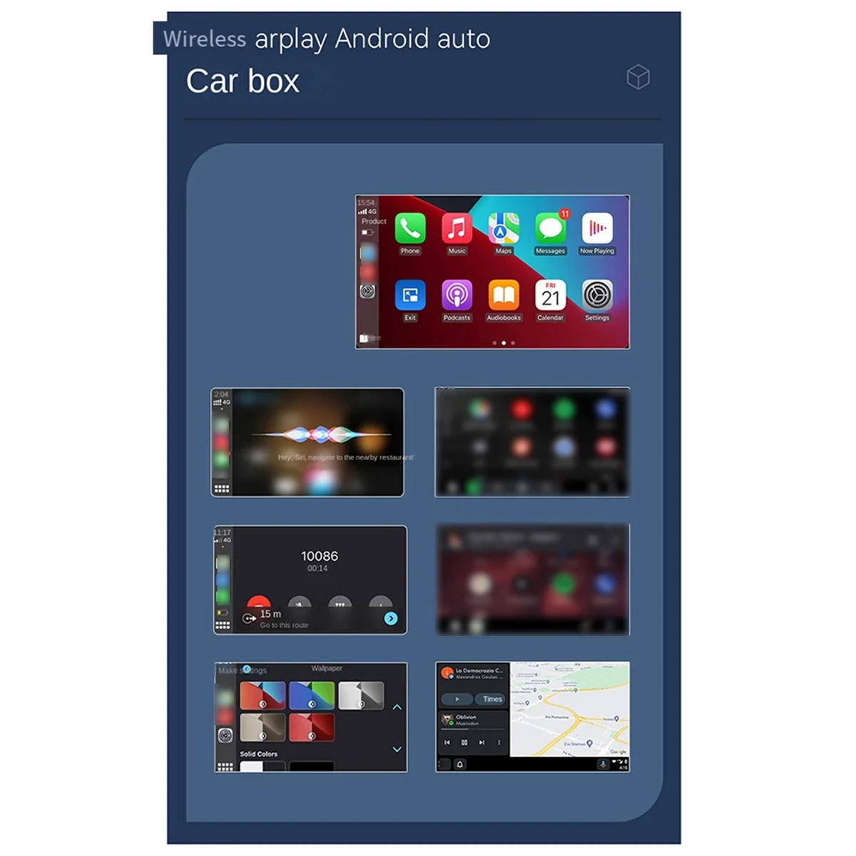 2 in 1 Wireless Carplay Android Adapter Wireless Adapter Auto Adapter konvertieren kabel gebundene Android Auto in Wireless Box