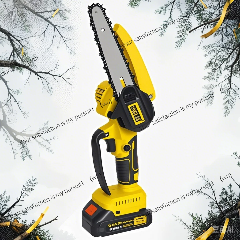 2 in 1 Cordless Pole Saw & Mini Chainsaw, 6-inch Brushless Electric Chain Saw ,No Battery, Pole Saw for Tree Pruning