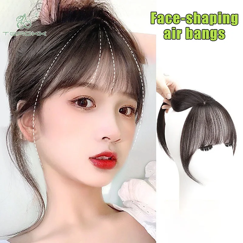 

French Style Wig Airy Bangs Piece Women's Hair Forehead Cover Wig Piece Party Styling Accessories