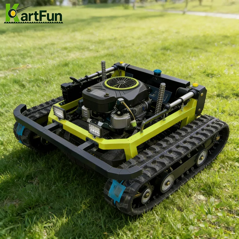 

224cc Engine RC Lawn Mower 1000mm Cutting Path Wireless Remote Control Grass Cutter for Large Area Park Golf Course Landscaping
