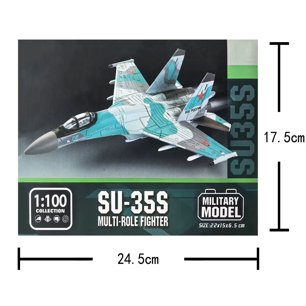 

1/100 Scale Creative Military Series Building Blocks Russian SU-35S/SU-35 Multi-Role Fighter Model ABS Toys For Children Gifts
