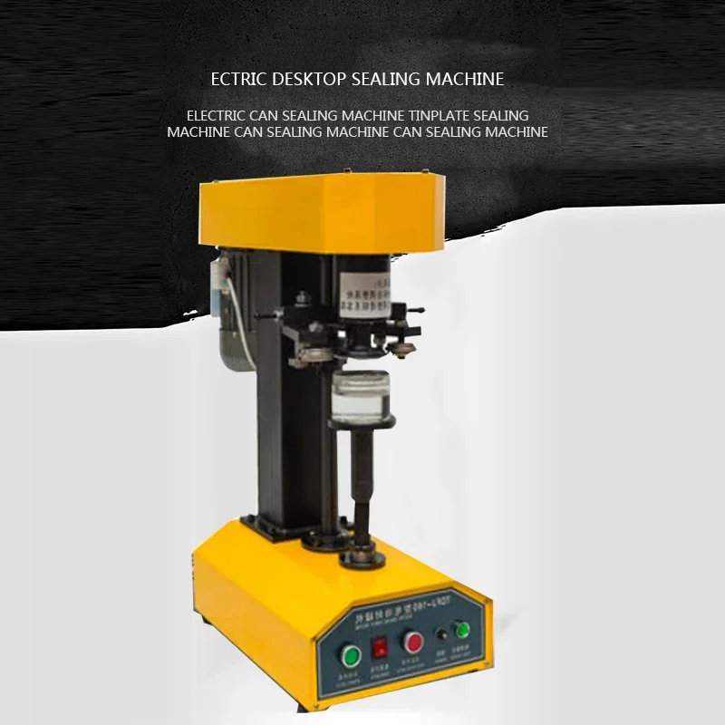 TDFJ-160 máquina comercial completamente automática para sellar latas de frutas secas, procesamiento de dulces, aperitivos, máquina taponadora de latas de papel, 220V, 370W