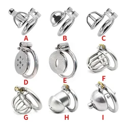 Hot Stainless Steel Cock Cage Penis Ring Chastity Device With Urethral Catheter Dick Ring Chastity Belt BDSM Sex Toy For Man Gay