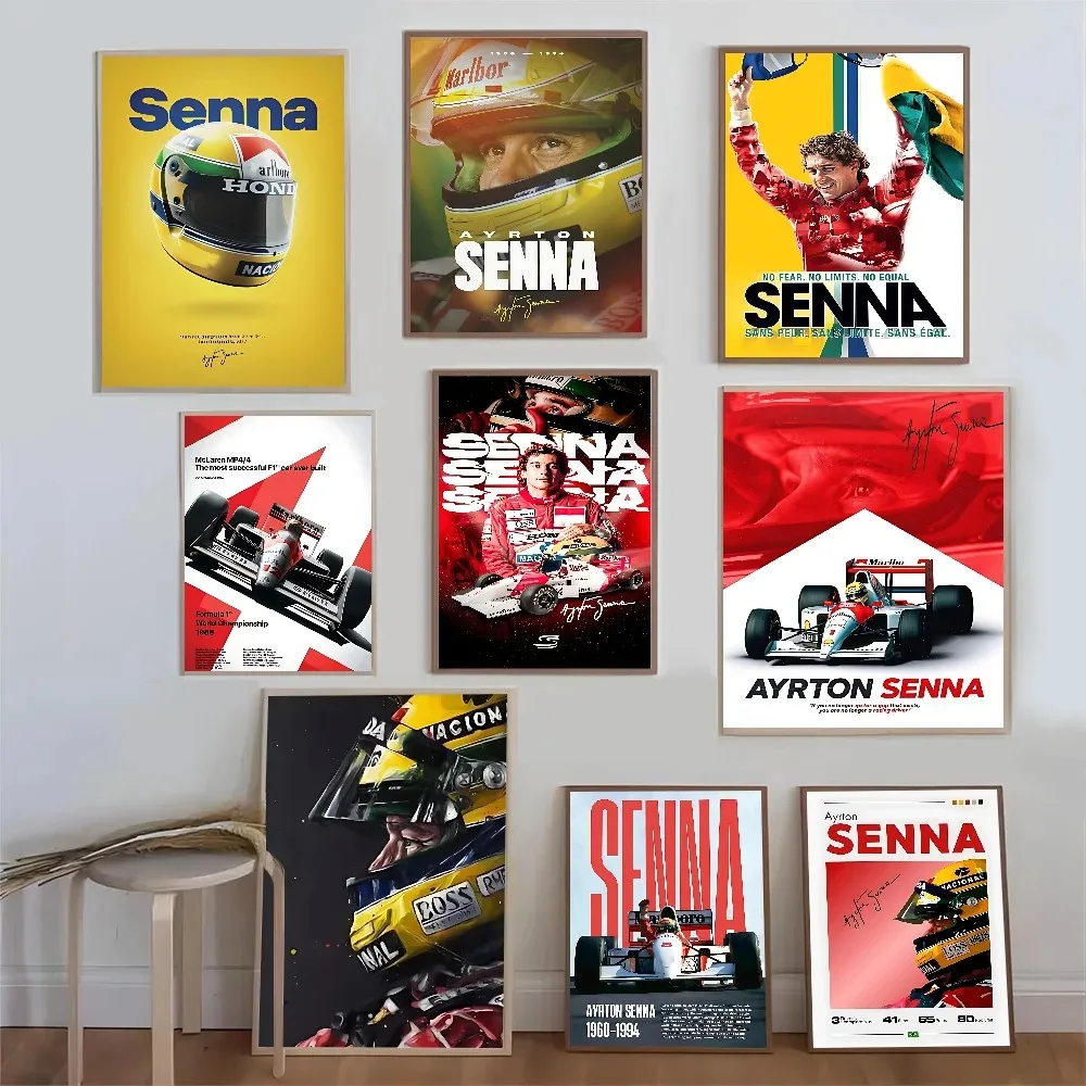 a-ayrton-s-senna-f1-автомобильный-холст-постер-ретро-комната-бар-кафе-kawaii-декор-комнаты