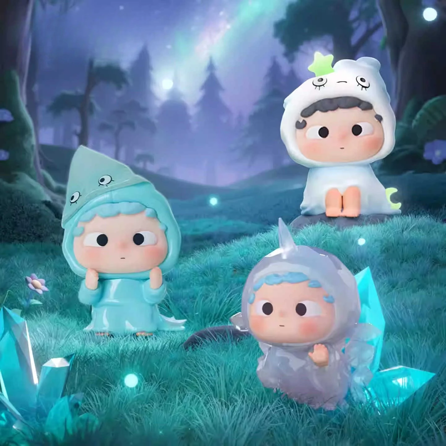 Ozai De Hooded Adventures Series Blind Box Mooie Mini Beeldje Decoratie Model Speelgoed Ozai Anime Figuur Verrassingsdoos Kindergeschenken