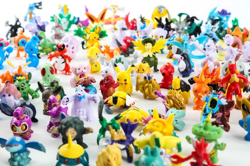 24PC Pokemon Pikachu Mini Figures Charizard Charmander Squirtle Venusaur PVC Collection Figurine Kids Juguetes Toys