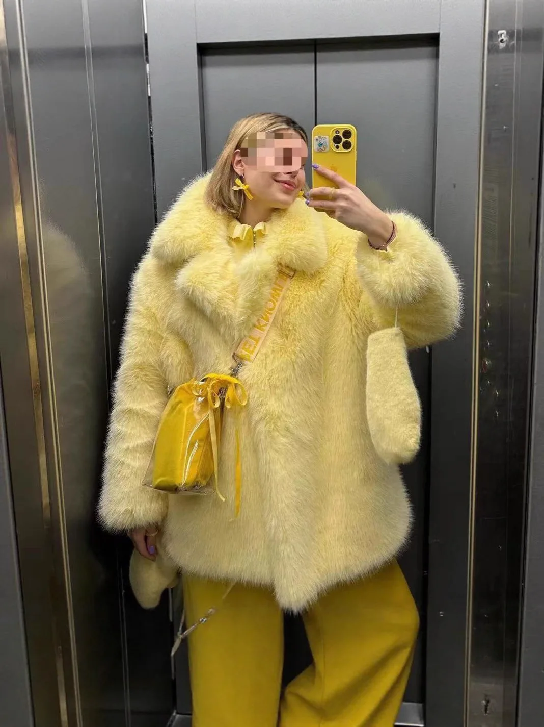 Kunstpelz-Dekor-Mäntel für Damen, Retro, mittellang, Braut-Tochter, Fee, wendbar, schwarze Kaninchen, Stehkragen, glänzend, bescheiden, natürlich