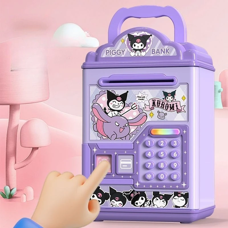 Sanrio New Hello Kitty Kuromi My Melody Cinnamoroll Kawaii Anime Cartoon Piggy Bank Good Looks Sense of Luxury Household Use view 5