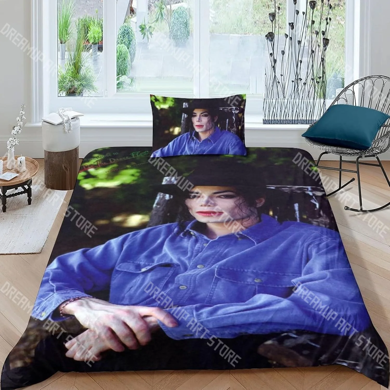 3D Print Michael Jackson Bedding Set Twin Queen King Full Size Duvet Cover Pillowcase Bed boys girls Adult Home Textiles