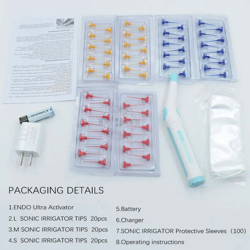 Cordless Dental Endo Ultra Actlvator With 60pc Sonic Irrigator Tips Dental Teeth Whitening Equipment Supplier in China