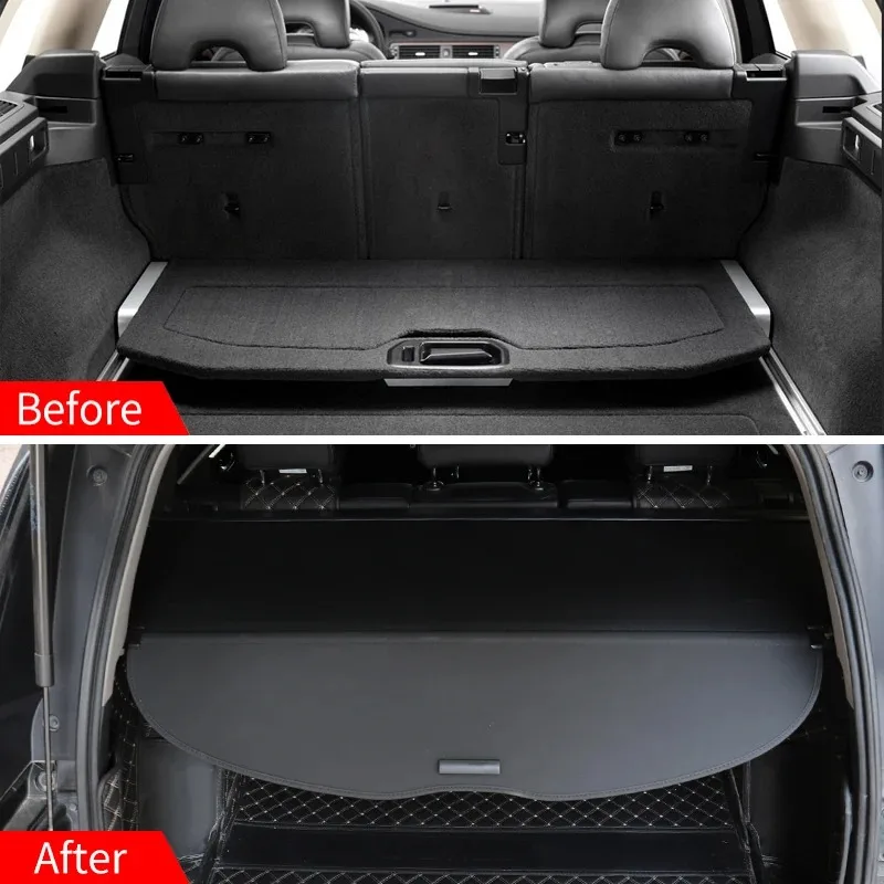 DuanRQ Kofferraumabdeckung Für Volvo V60 2010–2017 – Ausziehbare Cargo Cover, Wasserdicht, Aluminium/Leinwand, Einfache Montage