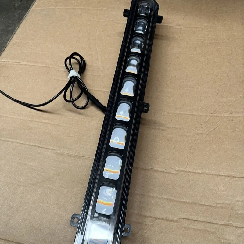 Yellow and white dual-light long LED spotlights with lights in the front face of