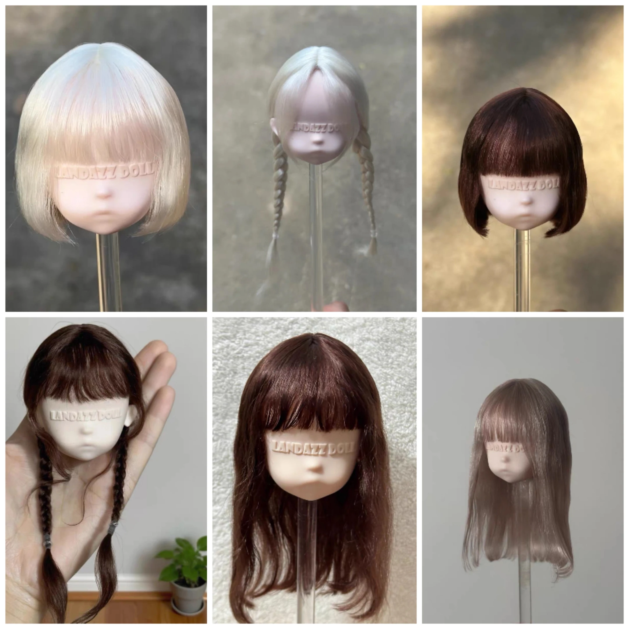 16cm用ドールウィッグ Landoudou Landazz 30日製作