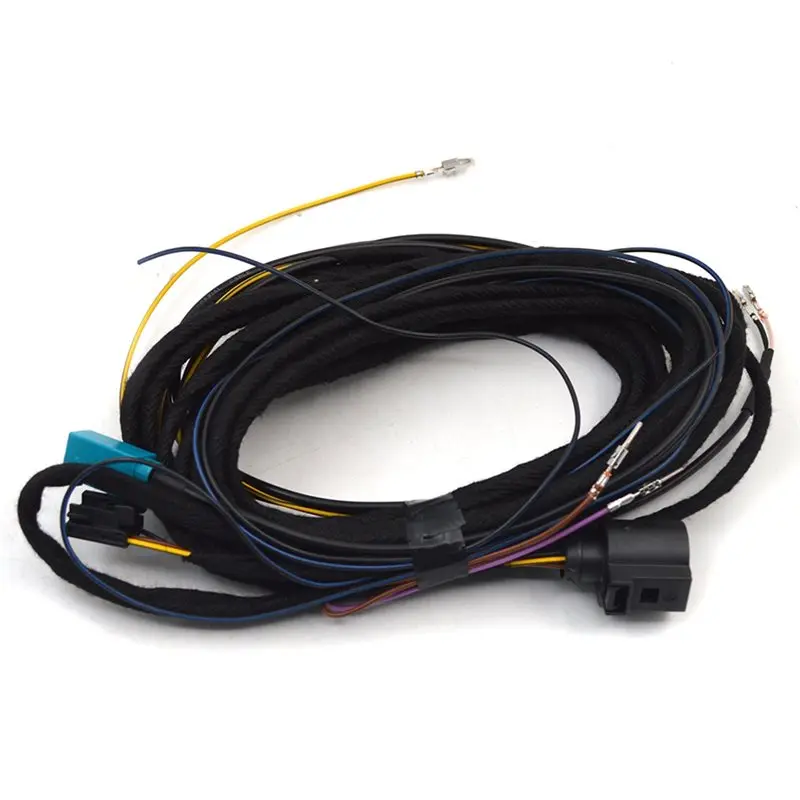 HOT-For VW Golf 7 2015-2018 MK7 PASSAT B8 POLO Compatible Flip Logo Rear View Camera Reversing Camera Cable Harness 5GG 827 469 view 6