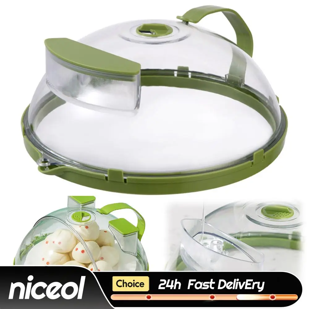 Microwave Splatter Cover with Water Steamer Clear Microwave Lid with Handle and Vent Splatter Guard Kitchen Essentials Gadgets