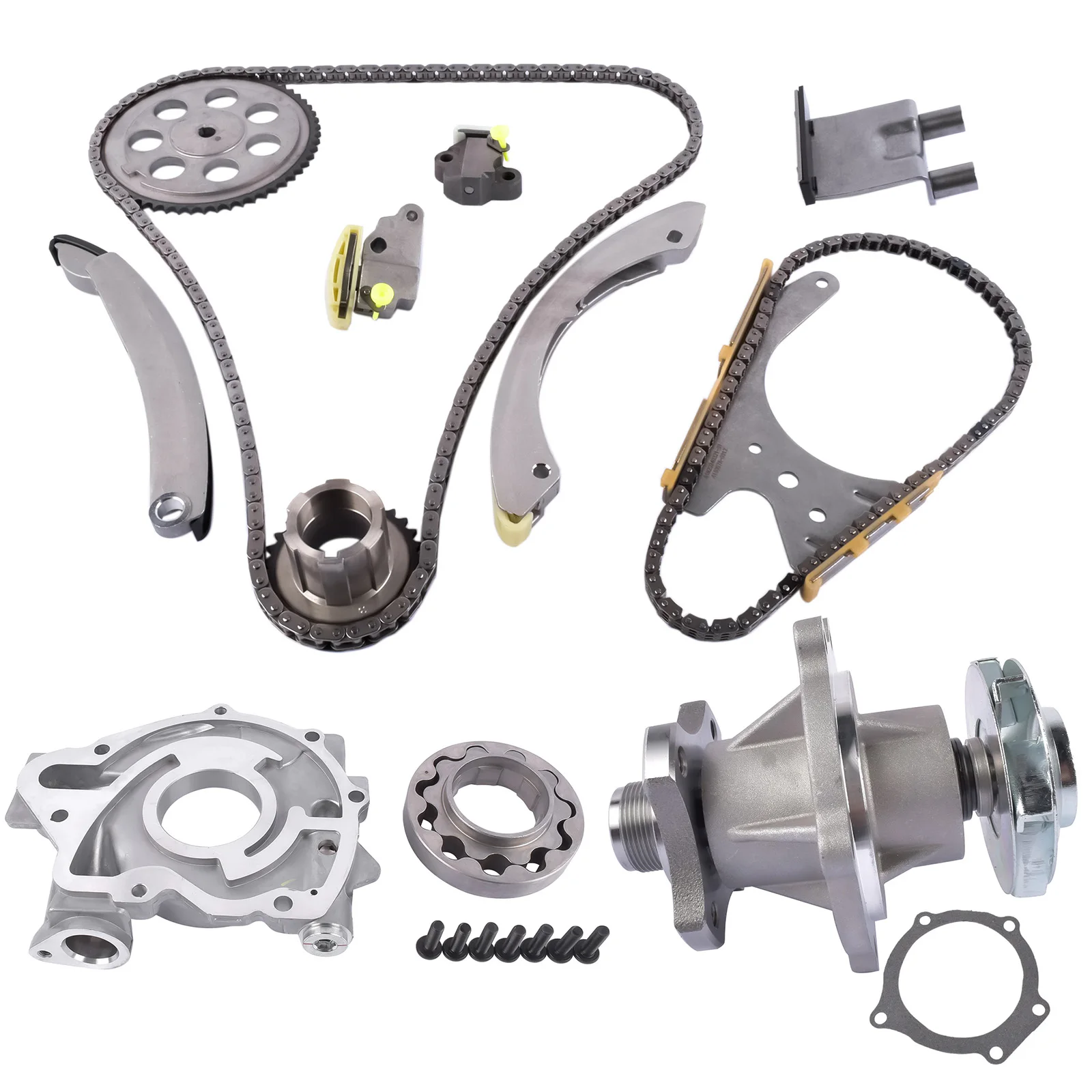 AP02 Timing Chain Kit Water Oil Pump Fits Chevy Colorado GMC Canyon Hummer H3 Isuzu