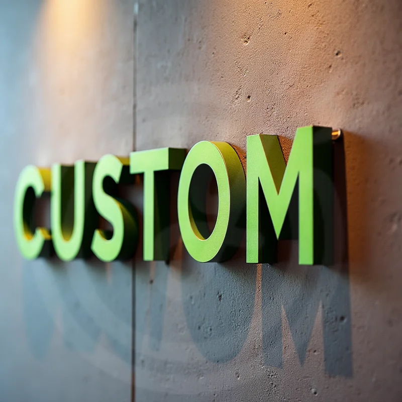 맞춤형 개인화 3D 금속 간판 (사업장 매장용, 실외 방수 광고 간판, 호텔, 쇼핑몰에 적합)