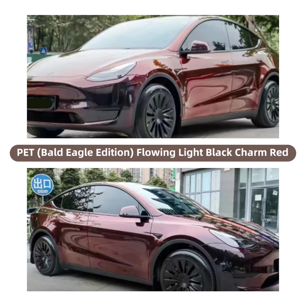 Streamer Black Magic Red Car Vinyl Wrap Full Body Film Self Adhesive Bubble Free Decorative Sticker 1.52x18m view 5