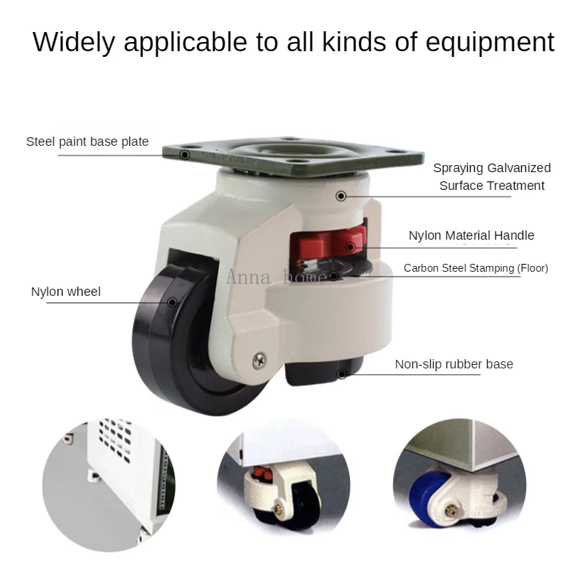 GD-40F/60F/80F LOAD 500KG, Level Adjustment Wheel/Casters,Flat Support, For Vending Machine Big Equipment,Lndustrial Casters