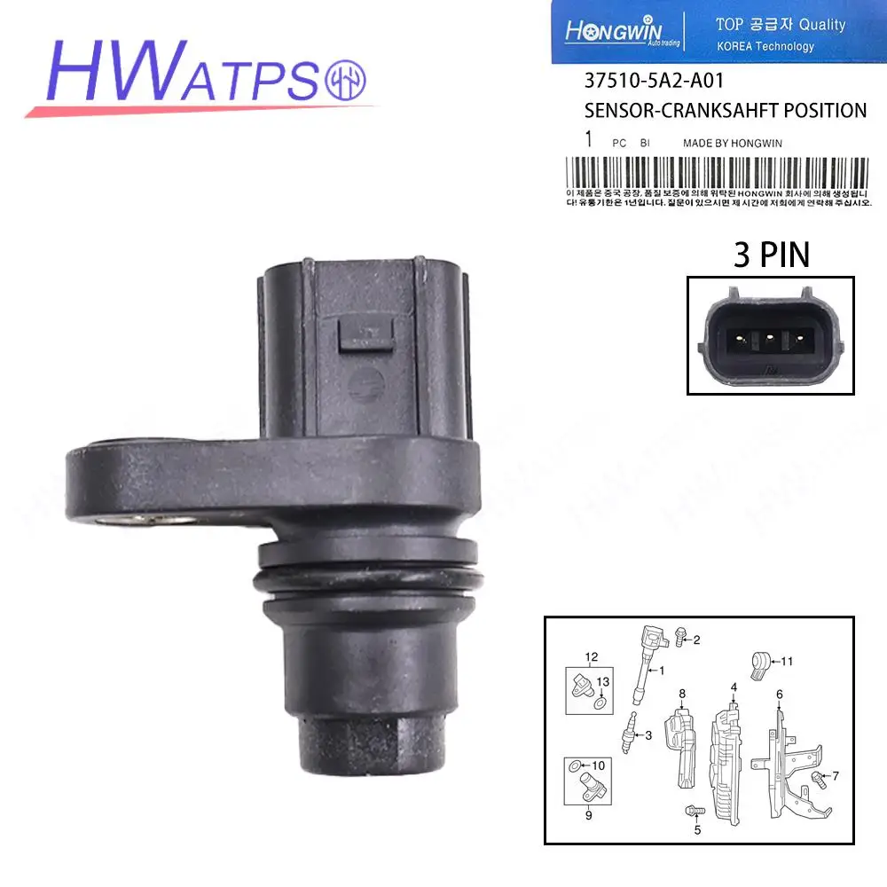 37510-5A2-A01 Car Camshaft Position Sensor for Honda Accord 2014-2015 for Honda Fit 2015-2016 For HONDA CR-V 2015-2019