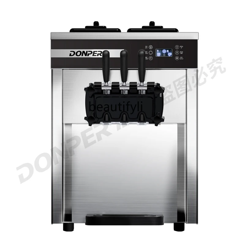 

Desktop soft cone ice cream machine Automatic commercial ice cream machine No cleaning