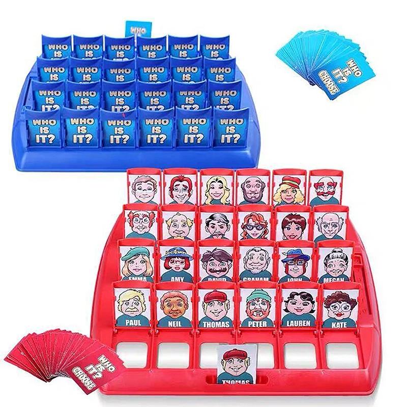 1PC Who Is It Family Memory Guessing Game Kids Funny Montessori Antistress Toy Gifts Classic Board Interactive Party Home Game