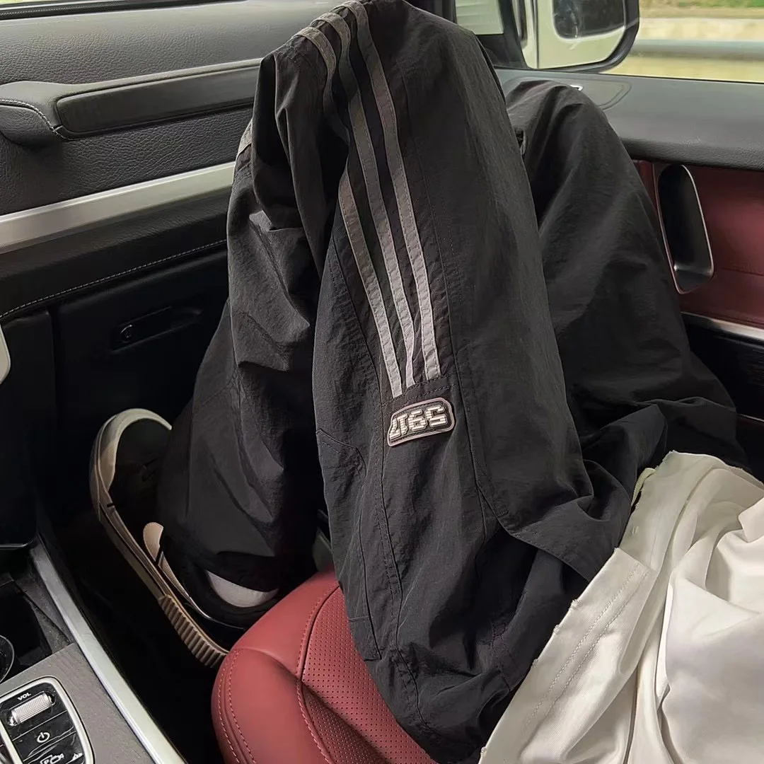 

F2O Focus мужские летние тонкие нейлоновые спортивные брюки с прямыми штанинами, уличная водонепроницаемая рабочая одежда, повседневные брюки