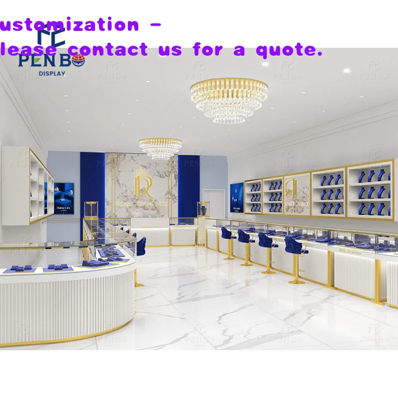 custom.Custom Jewelry Store Furniture and Display Counter Showcase Modern Boutique Jewelry Shop Decoration Solutions