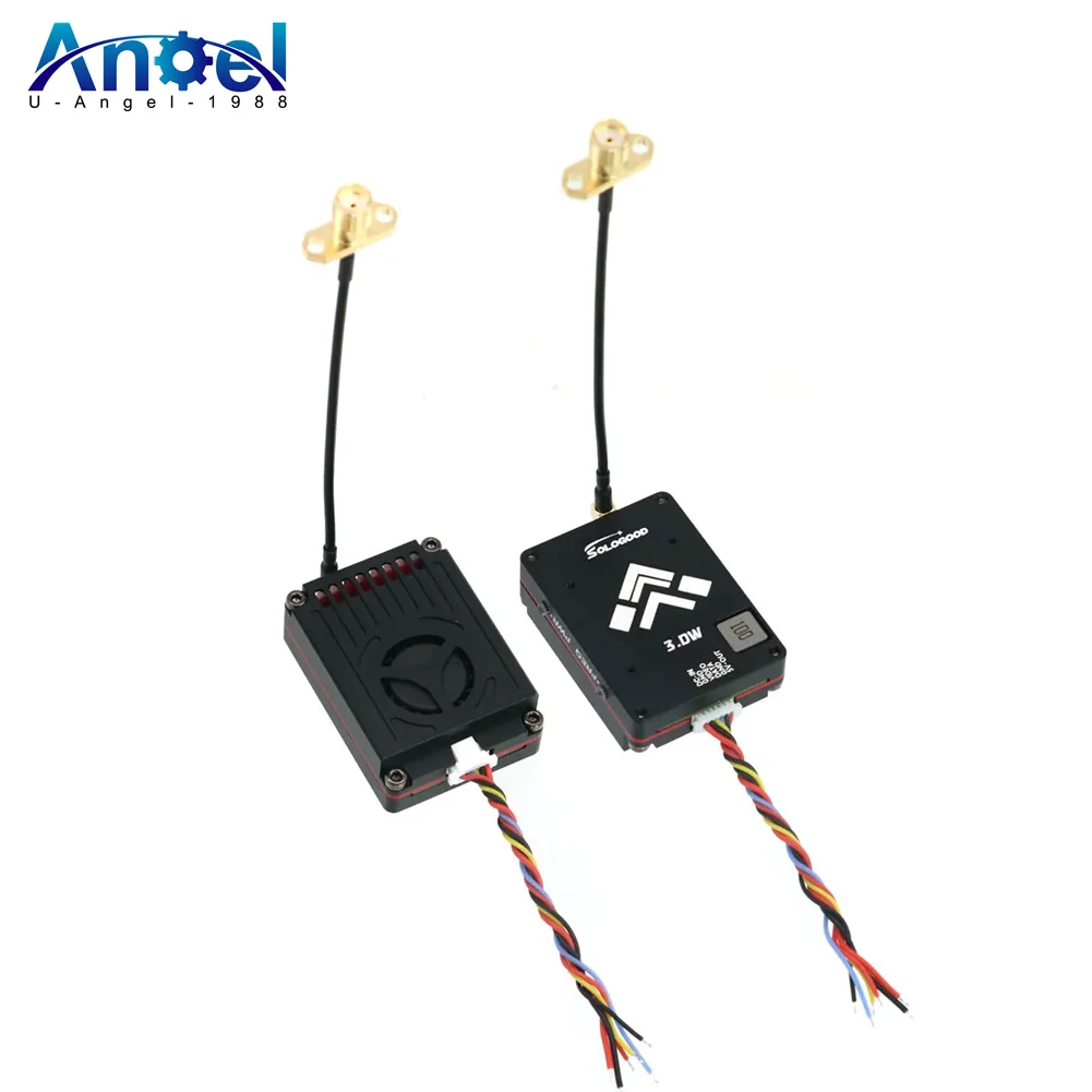 

Sologood 5.8G 64CH Long Range VTX 3W 25mW/400mW/800mW/1500mW/3000mW/Pit Mode FPV Transmitter for RC FPV Drone Model