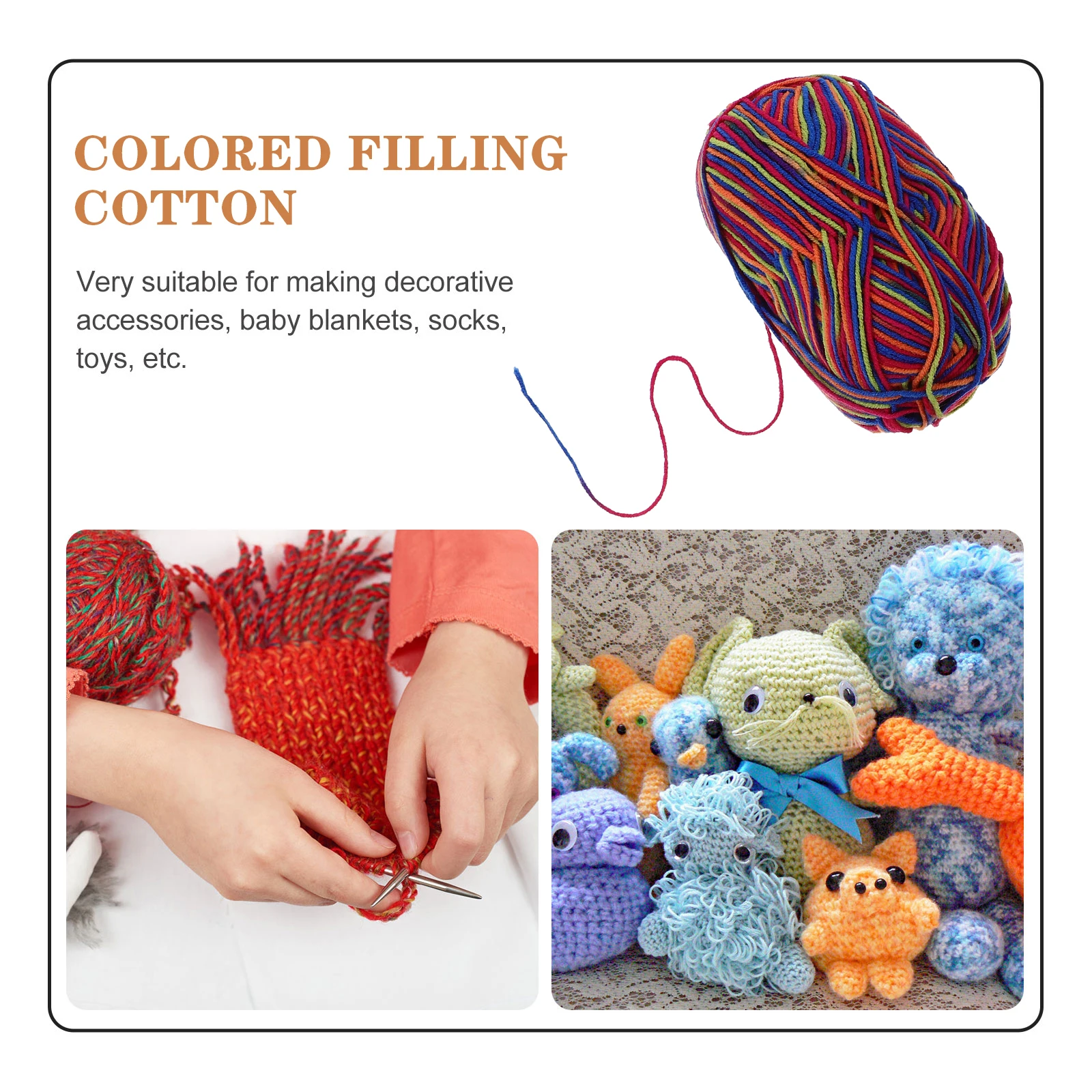 

7Pcs Milk Cotton Yarn Super Soft Worsted Weight for Knitting Crochet Sweaters Hats Scarves Blankets Milk Cotton Yarn