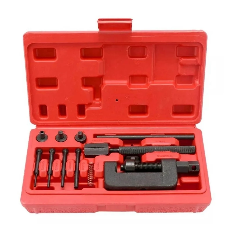 Universal Motorbike Chain Breaker Splitter Riveting Tool Motorcycle Bike Chain Breaker Riveting Tool Chain Cutter Kit