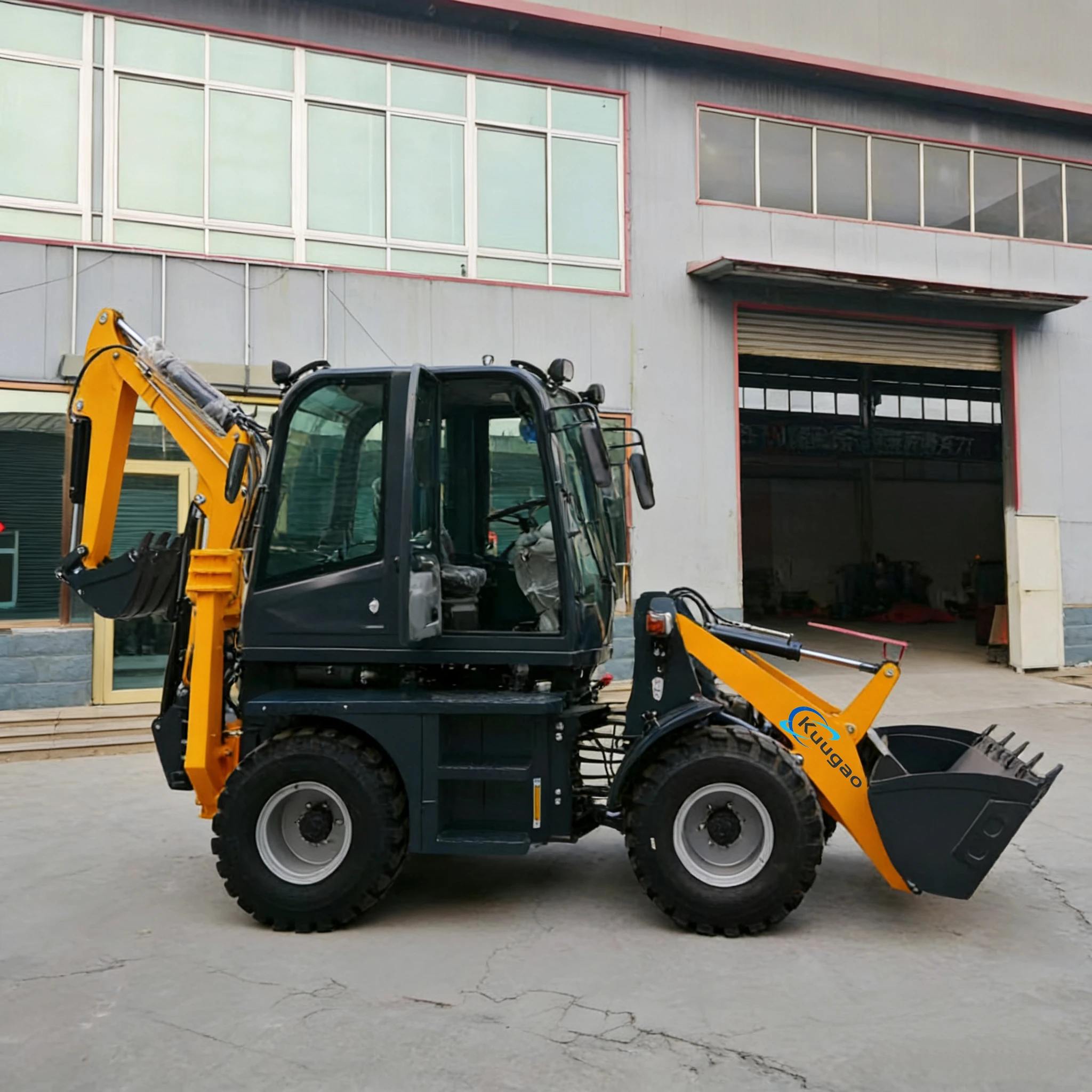 Backhoe Loader Free shipping Excavator machine Front Loader 3 ton Mini Excavator Yanmar Mini Loader Bagger  Engine Customized