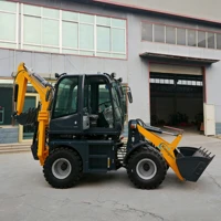 Backhoe Loader Free Shipping Excavators Machine Digger Front Loader 3 Ton Mini Excavator Bagger Garden Mini Loader B Customized 2