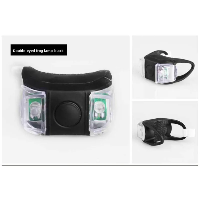 Luces de rana para bicicleta de sexta generación con lentes duales, luces de advertencia LED intermitentes para luces de scooter de conducción nocturna, equipo de ciclismo al aire libre