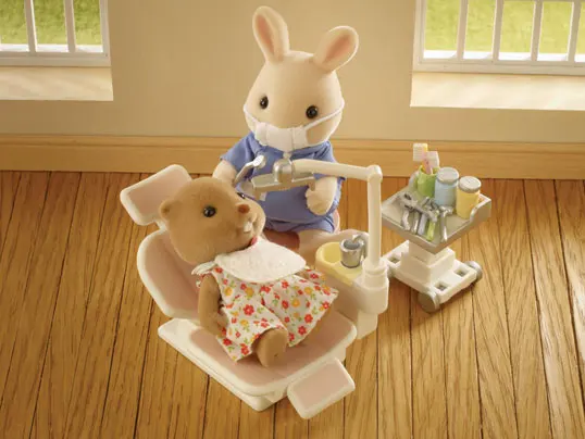 Sylvanian family-casa de muñecas con muebles, juego de dentista campestre, accesorios de juguete, nuevo en caja, 5095