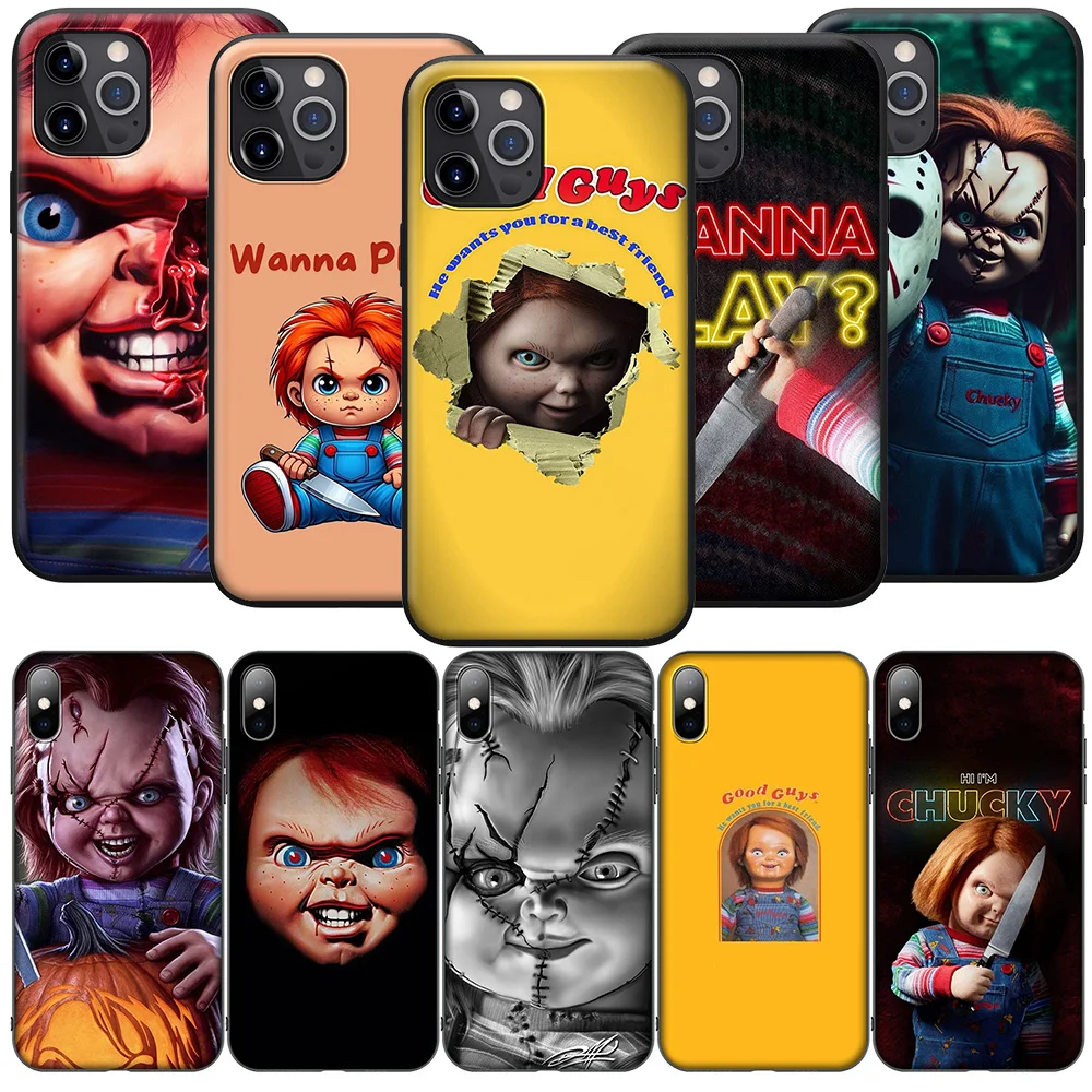 SK86 Horror Chucky Doll Case for Samsung Galaxy A55 A53 A52 A51 A21S A21 A22 A24 A25 A13 A12 A11 M15 M55 A05 A05S A31 A35