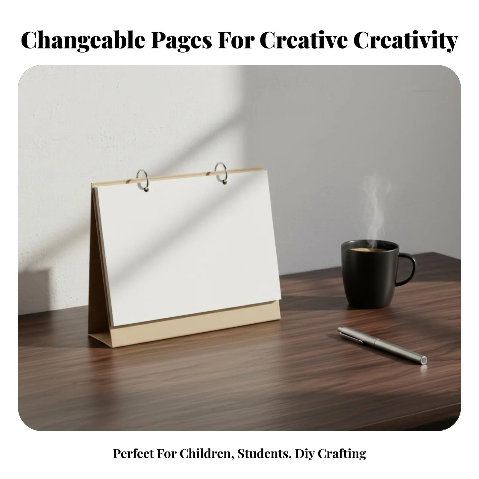 

Многоразовый пустой календарь для самостоятельного оформления, альбом для рисования, настольный блокнот ручной работы для детей и студентов, органайзер для заметок